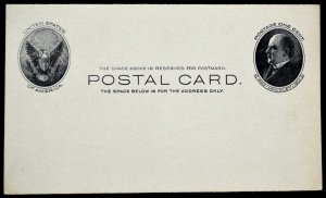 1902 US Sc. #UX18 mint postal card, good to very good condition