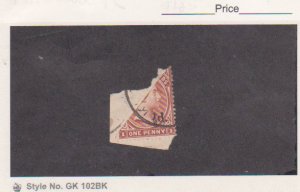 Falkland Island Scott # 19e Used Bisect on Piece Catalogue $325.00