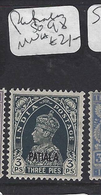 INDIA  PATIALA  (P0308BB)  KGVI  3P  SG 98   MNH