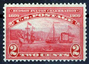 US 372 MLH F 2c Hudson-Fulton Celebration Issue stamp perf. 12 ZAYIX 0424MAR0021