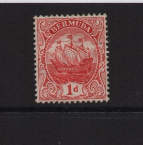 Bermuda 1910 SG4 1d MCA watermark mounted mint