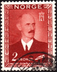 1946, Norway, 2Kr, Used, Sc 277, VF-82