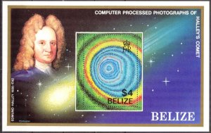 Belize 1986 Space Halley's Comet S/S MNH