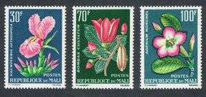 Mali Orchids Tropical Flora 3v 1963 MNH SG#78-80 MI#78-80