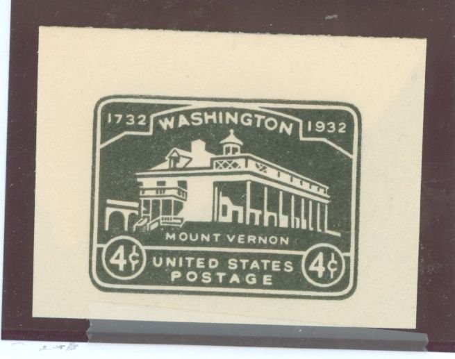 US U527 1926 Stamped Envelope mount Vernon, VF, black imperf