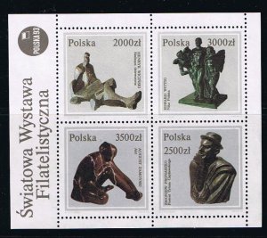 Poland 1993 Art, Sculpture Mi Block 119 MNH Souvenir Sheet
