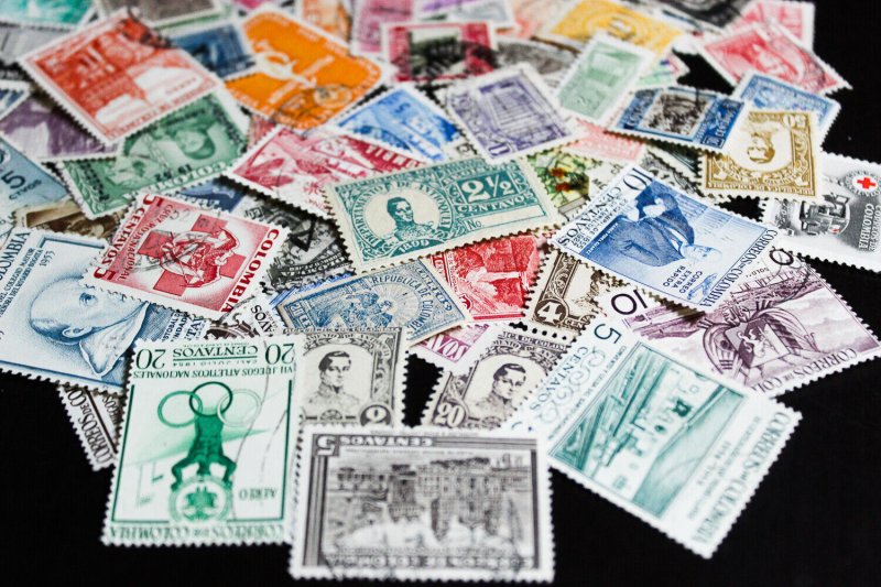 Colombia Stamps Used VF Lot Of 70 Early Mint And Used