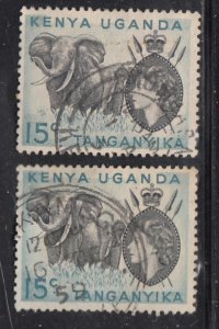 Kenya, Uganda & Tanganyika #105-106 Used