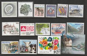 Switzerland a small mainly MNH lot of moderns