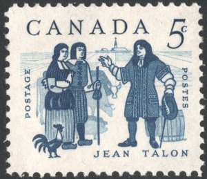 Canada SC#398 5¢ Jean Talon, Count d'Orsainville Commemoration (1962) MNH