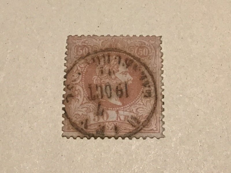 Austria 1867 50Kr used stamp A15931