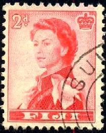 Queen Elizabeth II, Fiji stamp SC#148 used