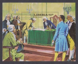 LIBERIA - 1982 SIGNING OF THE CONSTITUTION - MIN. SHEET MINT NH