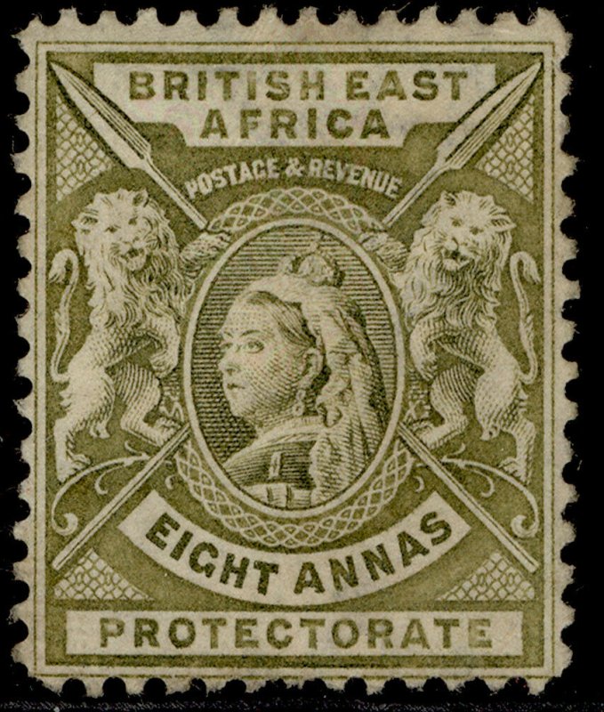 BRITISH EAST AFRICA QV SG74, 8a grey-olive, UNUSED. Cat £12.