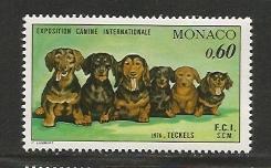 Monaco MNH sc# 1017 Dogs