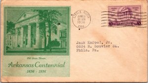 FDC 1936 - Arkansas Centennial - Little Roc, Ark - F37932