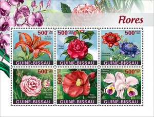 2024/02- GUINEA BISSAU- FLOWERS            6V    MNH **