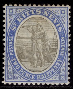 ST KITTS-NEVIS EDVII SG4, 2½d grey-black & blue, M MINT. Cat £19.