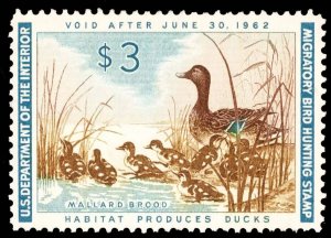 RW28 Federal Duck Stamp Fine Unsigned no Gum or Faults-EBAY LOW Example -OFFER?