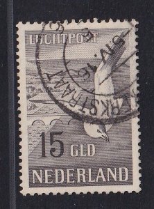 Netherlands  #C13  used  1951  seagull  15g