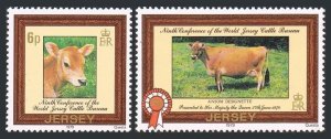 Jersey 206-207, MNH. Michel 196-197. Jersey Cattle Bureau, 1979. Heifer, Cow.