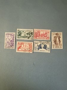 Stamps Indochina Scott #193-8 used