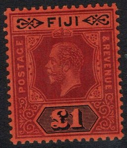 FIJI 1912 KGV 1 POUND DIE I 