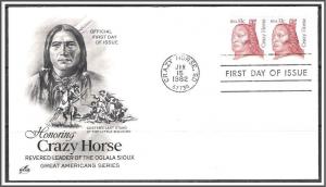 US #1855 Crazy Horse FDC