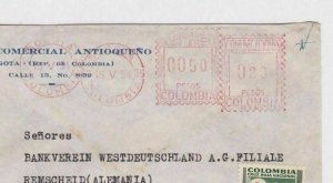 COLOMBIA 1954  SLOGAN METER AIR MAIL COVER TO ALEMANIA  R3789