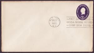 U534 George Washington uncacheted FDC