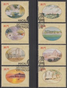 Macau 1995 Paintings by Lio Man Cheong Stamps Set of 8 -- Fine Used