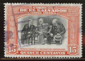 El Salvador Scott 609 Used from 1948 set