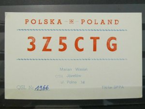 1969 4054 QSL Card Poland-