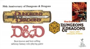 Dungeons & Dragons FDC w/ Digital Color Pictorial (DCP) cancellation