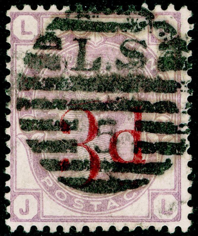 SG159, 3d on 3d lilac PLATE 21, USED. Cat £145. JL