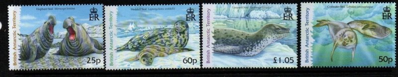 BRITISH ANTARCTIC TERR. SG448/51 2006 SEALS  MNH