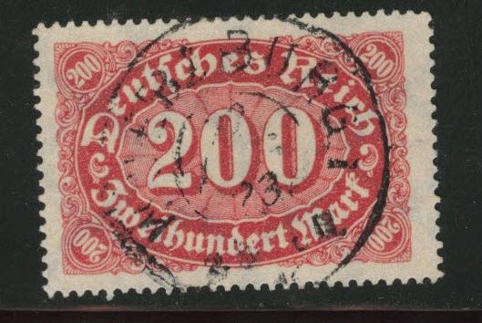 Germany Scott 200 used 1923 stamp CV$1.90