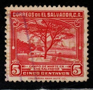 El Salvador Scott 562 Used Tree stamp