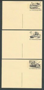 1972 Complete Set Of 5 Tourism Multi-Scene Postal Cards UX51-53 (6c) UXC12 --- 