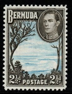 BERMUDA SG113b 1943 2½d PALE BLUE & SEPIA-BLACK MNH