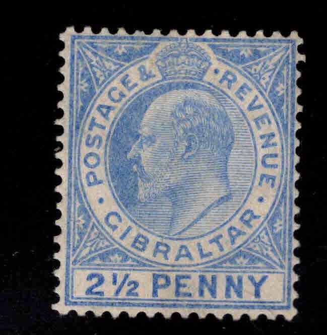 GIBRALTAR  Scott 55 MH* KEVII stamp, 1907