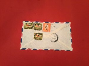 Sri Lanka Express Post Gunaratne Motor Stores Colombo Airmail stamp cover R36218 