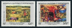 New Caledonia C202-C203,MNH.Michel 748-749. Paintings,1984.Bonnet de Larbogne,