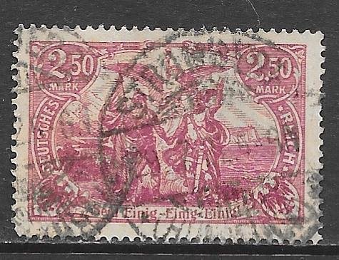 Germany 114: 2.50m Union of North and South Germany, used, F-VF