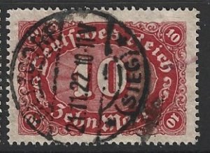 Germany Sc. # 195 Used Inflation L34