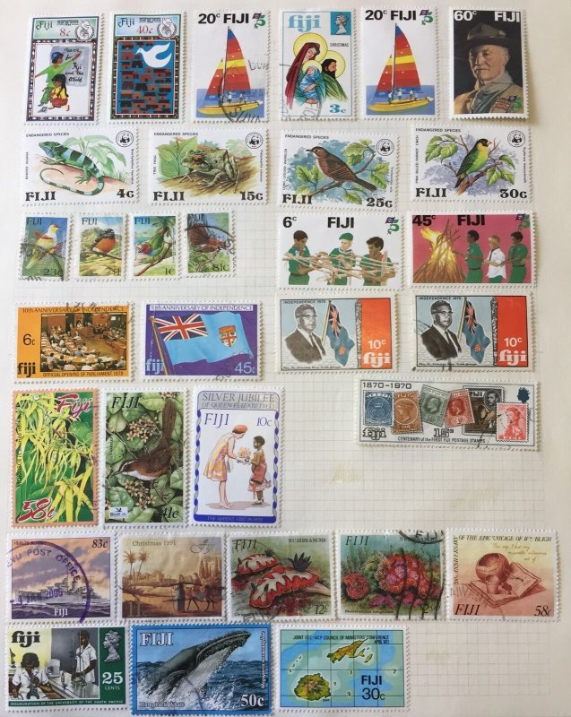 FIJI 1960/80 Red Cross Sealife Christmas Ships MH&Used Apx 260 stamps/APR448 