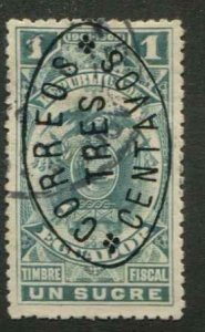 Ecuador SC# 159A o/p on Revenue 1s Used SCV $2.25