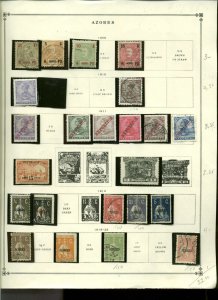 Collection, Azores Scott & Computer Album Page, 1906/1993, Cat $84 Mint & Used