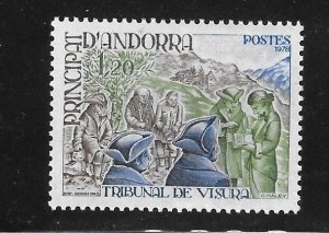 Andorra French Admin 1978 Visura Tribunal Sc 265 MNH A1879