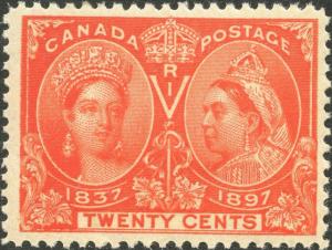 CANADA #59 XF OG NH (APP.) SLIGHT DISTURBED GUM CV $625.00 BN6666